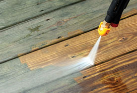 We provide pressure washing services, prep fence for stain